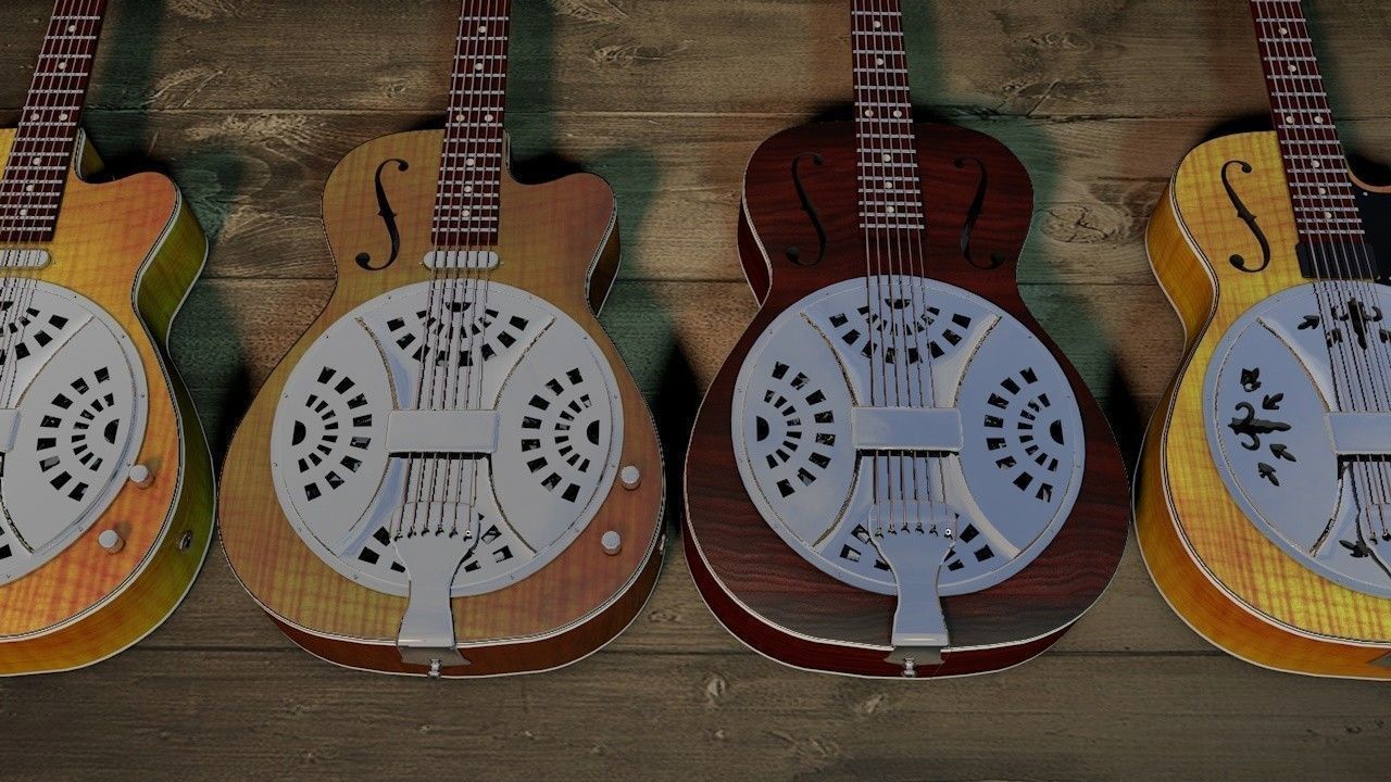 「リゾネーター」とはどういう意味？「リゾネーター・ギター (Resonator guitar)」と言われるアコースティックギターの一種との事。