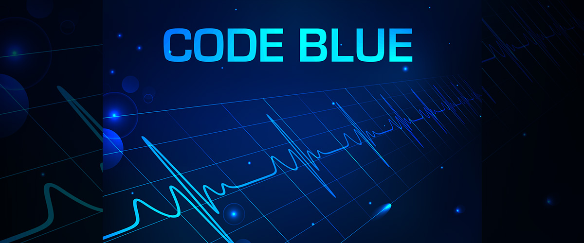 「コード・ブルー」とはどういう意味？英語で「Code Blue」と記述するとの事。