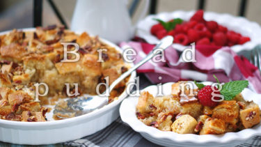 「パンプディング」とはどういう意味？英語で「Bread pudding」と記述するとの事。